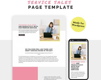 Fun Sales Templates for Wordpress: Long-Form, Services, Products