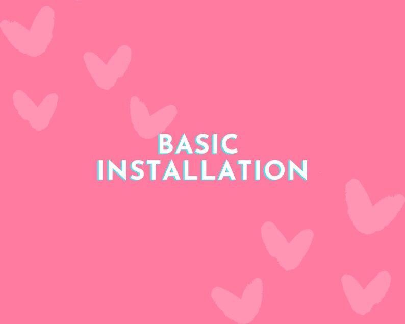 A colorful graphic with the words "Basic Installation" on it. Our installation service helps you install Wordpress or Shopify themes to your site and help import demo content.