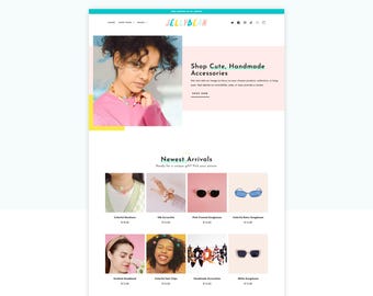 かわいいShopifyテーマ、明るいShopifyテンプレート | Jelly Bean