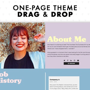 Resume WordPress Theme: Drag & Drop Portfolio Template