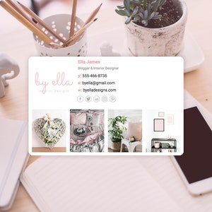 HTML Email Signature Template: Clickable Links for Gmail, Outlook (Digital Download)