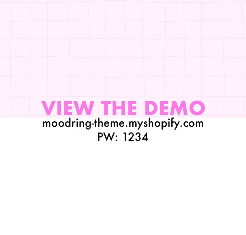 A link to view Moodring Shopify theme's demo site.