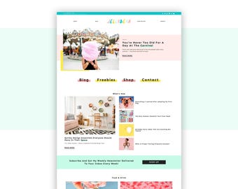 Cute Wordpress Theme, Jelly Bean Wordpress Theme for Bloggers | Responsive Wordpress Blog, Lifestyle Website Template