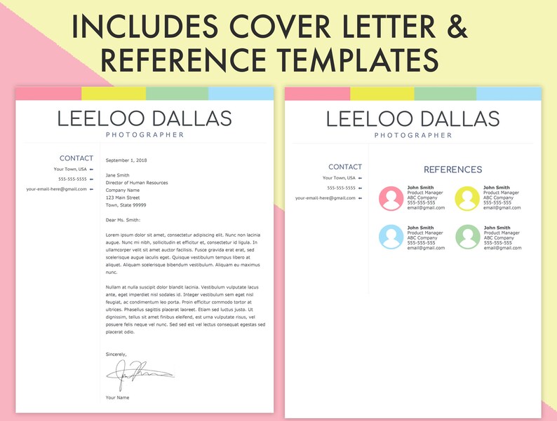 Google Docs Resume Template One Page Plus Cover Letter ...