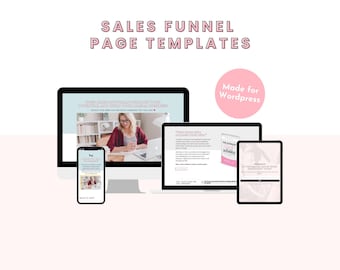 Pastell Verkaufstrichter Vorlagen für WordPress: Bleimagnet, Tripwire, Dankesseite