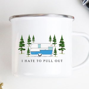 Funny Camping Mug For Men: New Dad Mug. First Fathers Day Gift From Wife, Dad Birthday Gift, Camping Gear, Camping Cookware, Guys Enamel Mug