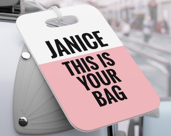 Stylish & Durable Custom Luggage Tags, Personalized Luggage Label Travel Suitcase ID Name Tag, Mens/Womens Funny Bag Tags, Pre-Flight Gift