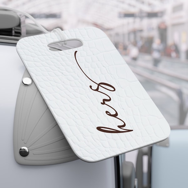 Personalized His & Hers Luggage Tags, Custom Address Tags, Matching Couples' Travel Accessories, Stylish Details Labels, Couples' Gift Idea