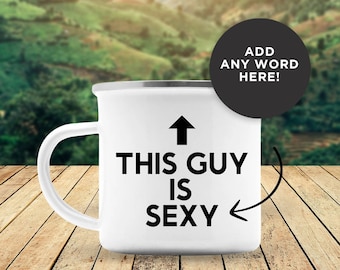 This Guy Is Awesome Camp Mug, Best Husband Present, Valentine Anniversary Mug, Custom Fun Mug For Him, Couples Gifts, Matching Camp Mug Sets