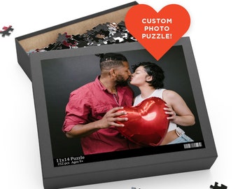 Custom Photo Puzzle, Personalized Gift Idea For Couples, Photo Jigsaw Puzzle, Anniversary Wedding Valentine's Day Gift, Romantic Gift