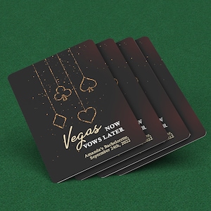 Personalisierte Las Vegas Bachelor / Junggesellinnenabschied Geschenk, Benutzerdefinierte Hochzeitsbevorzugungen Kartenspiel, Einzigartiges Hochzeitstag Andenken, Brautparty Geschenk