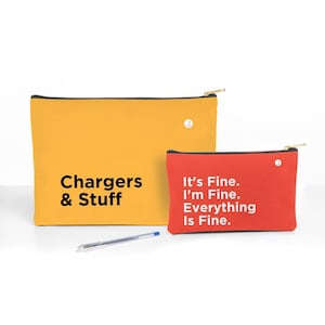 Cute Travel Electronics Bag, Funny Charging Charger Zipper Pouch, Gift Ideas For Son Daughter Wife Husband, Traveling Organizer Trip Gift