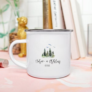 Life Is An Adventure Best Traveled Together Mug, Adventure Lover, Mountain Wedding Gift, Wedding Engagement Gift, Camping Mugs, Hiking Mug