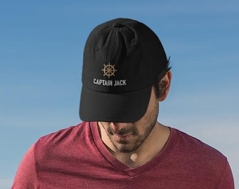 Personalized Captain Hats, Yacht Captain Hat For Him/Her, Custom Sailing Gift, Unique Boating Gear, Boat Crew Captain Ball Cap For Men/Women