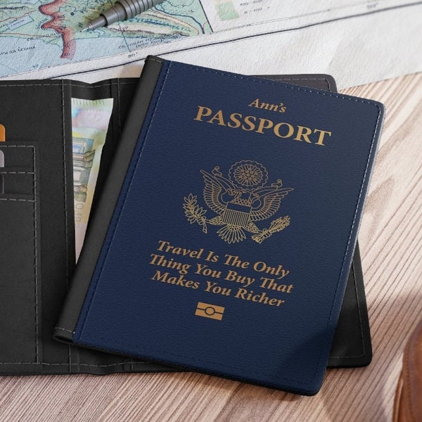 Quote Passport Case Etsy