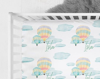 hot air balloon crib sheet