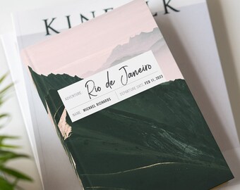 Personalized Mountain Adventure Journal, Road Trip Gift, Traveler's Notebook, Oudoor Memories Keepsake, Climbing Mountains, RV & Hiking Gift