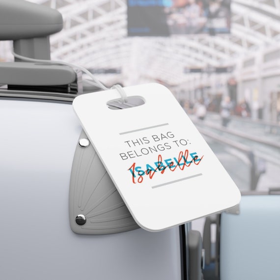 Elegant Luggage Tag Personalized Custom Name Tags for Bags Backpacks Simple  Wedding Bridal Groom Gift Travel Baby Company Business Tag -  Denmark
