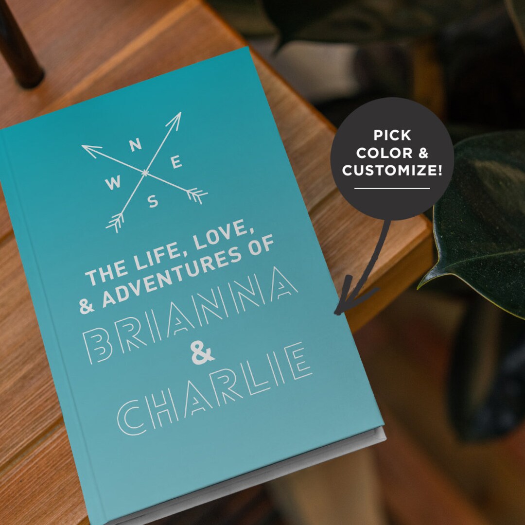 Couples Travel Journal Personalized Journal Gifts for Couples