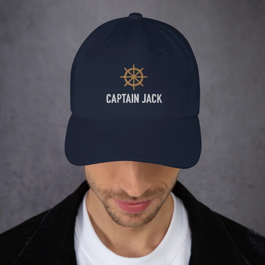 Custom Embroidered Captain Hat, Customized Boat Captain Hat, Captain