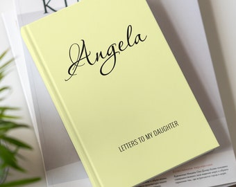 Letters To My Daughter Personalized Hardcover Notebook, Baby Journal Book, New Moms Baby Shower Gift, Pregnancy Journal, Gift for Mom