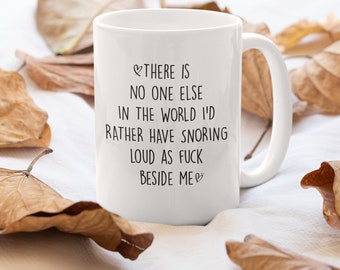 Funny Snoring Mug - Ceramic Mugs, Gifts For Him, Cool Coffee Mugs, Unique Ceramic Mugs, Funny Coffee Mugs, Gifts For Her, Anniversary Gifts