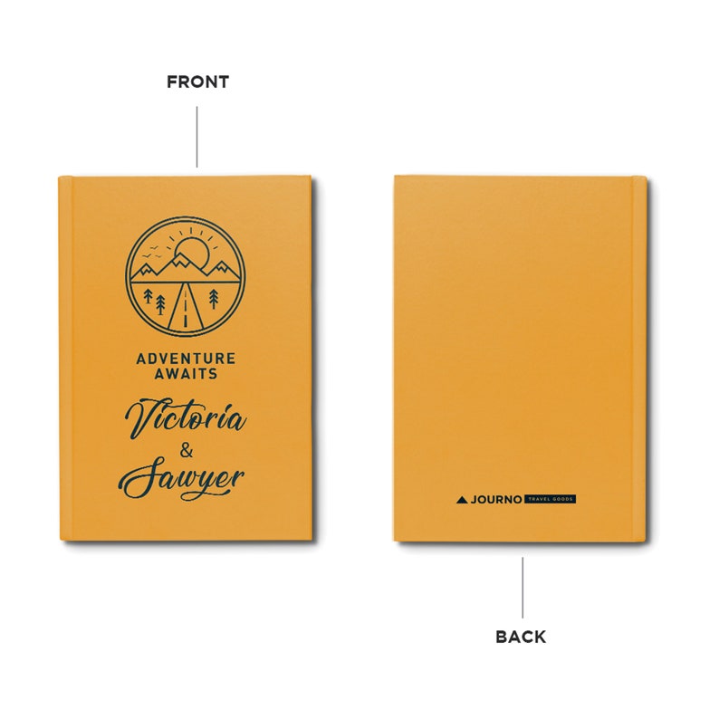 Personalized Adventure Journal For Couples, Custom Travel Gift For Wife/Husband, Paper Anniversary Gift, Honeymoon Scrapbook Keepsake
