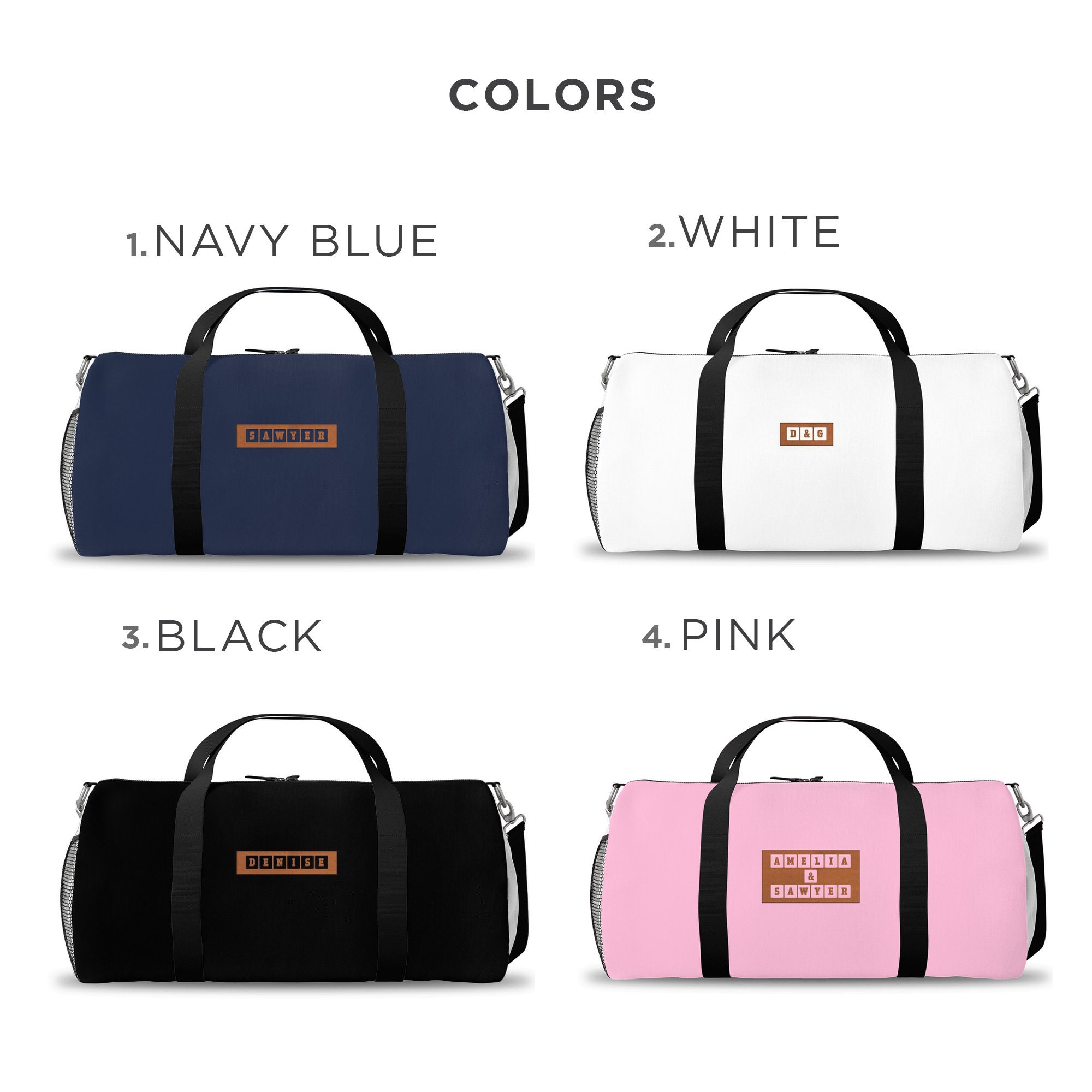 Personalized Couple Duffle Bag New Couple Travel Bag Wedding Gift Custom Monogrammed Travel Bags Honeymoon Destination Wedding Duffle Bag Etsy