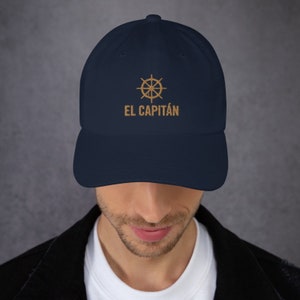 Personalized gift for new dad: El Capitan dad hat. Established in ball cap, dad to be gift, custom baby shower gift, fun first-time dad gift