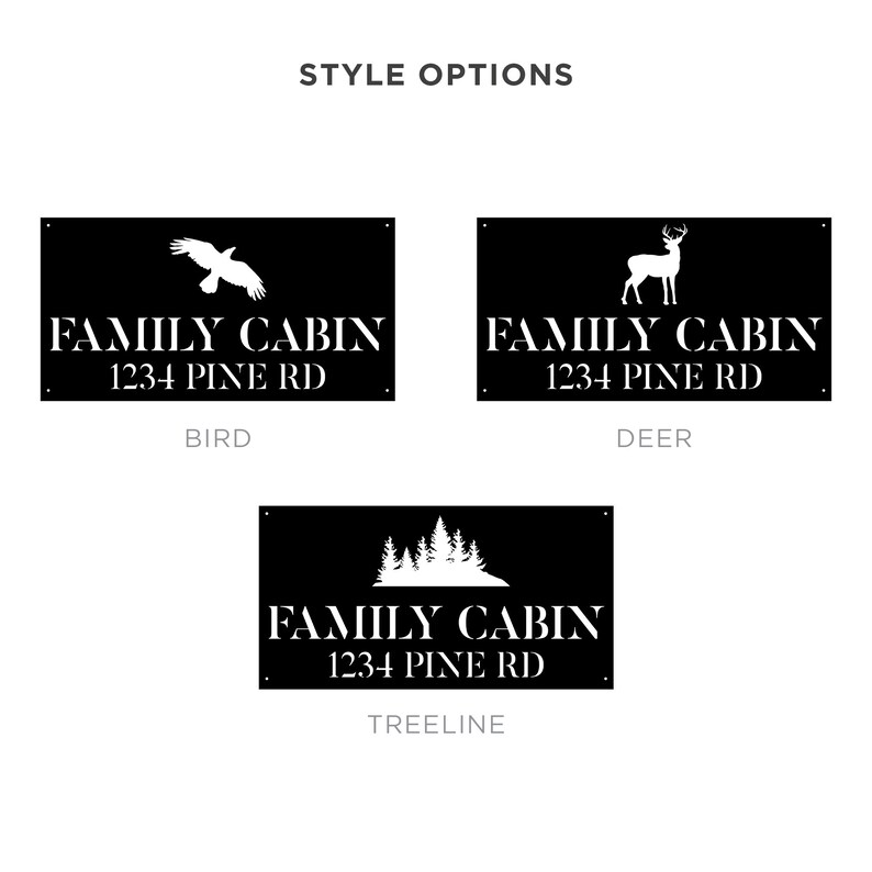 Custom Metal Cabin Sign Rustic Family Cabin Decor Etsy