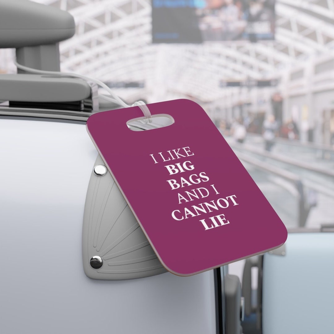 Custom Saying Luggage Tag, Colorful Personalized Baggage Tag, Sarcastic