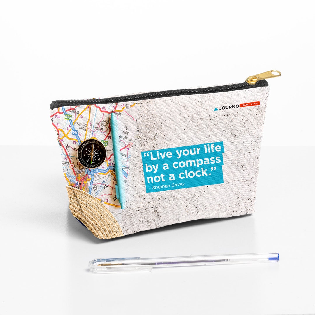 Cool Travel Pouch: Zippered Bag, Accessory Bag, Travel Map