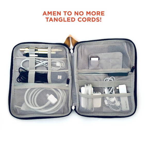 Travel Electronics Organizer Pouch Bag For Tech Gadgets