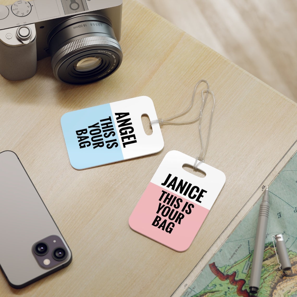 Personal Initials Luggage Bag Tags, Personalized Travel Accessories ...