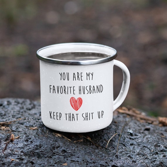 Funny Gift For Husband: My Favorite Husband Camping Mug. Funny Anniversary Gift For Him, Anniversary Mug For Husband, Valentines Mug For Him