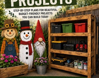 DIY Pallet Projects PDF: 18 Wood Pallet Build Guides for Garden, Storage & Rustic Décor