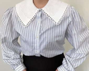 Maxi collar shirt