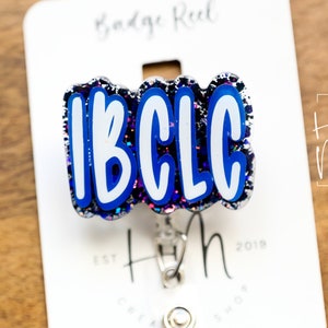 Bobine de badge IBCLC, tour de cou rétractable pour consultante en lactation, enrouleur de badge interchangeable, porte-badge d'identité pour bébé infirmière, carte-clé RN