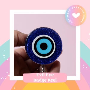 Eye of Protection Badge Reel, Evil Eye ID Holder