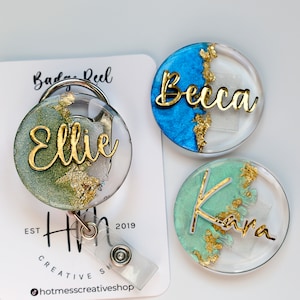 Custom Name Badge Reel, Nurse Badge Reel, Personalized ID Holder, Teacher Badge Reel, Customized gift