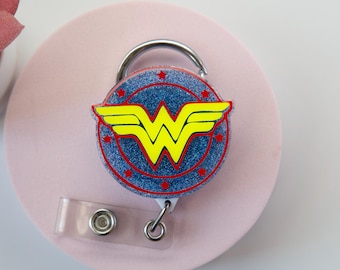 Carrete de insignia de superhéroe, regalo de enfermera de hospital, soporte de identificación médica