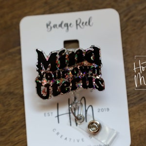 Mind your own Uterus Badge Reel, Feminist Badge Reel, Interchangeable ID holder, Funny Badge Reel