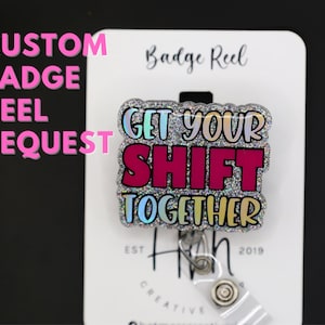 Bobine de badge personnalisée, Créez la vôtre, Bobine de badge rétractable, Bobine de badge interchangeable, Porte-carte d'identité, Bas de Noël, Cadeau personnalisé