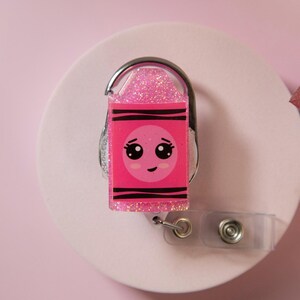 Teacher Badge Reel, Crayon ID Holder image 3