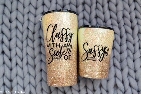 mother and daughter matching cups