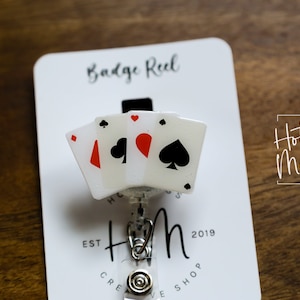 Badge Reel da casinò, spilla da poker, intercambiabile, porta badge, Las Vegas