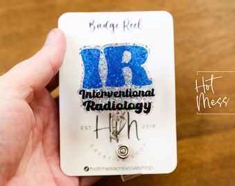 Interventional Radiology Badge Reel, Rad Life ID Holder, Retractable ID Holder