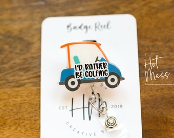 Ik zou liever golfen-badgehaspel, haspel sportcoach, haspel sportbadge