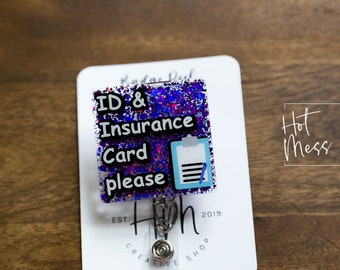 Hospital Admin Badge Reel, Registrar Badge Reel, Funny Badge Reel, Retractable Badge Reel, Interchangeable, administrator Stocking Stuffer