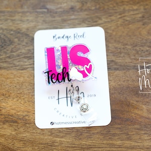 Ultrasound Tech Badge Reel, Sonographer Badge Reel, Ultrasound Gel Badge Reel,  ultrasound tech, rdms gift